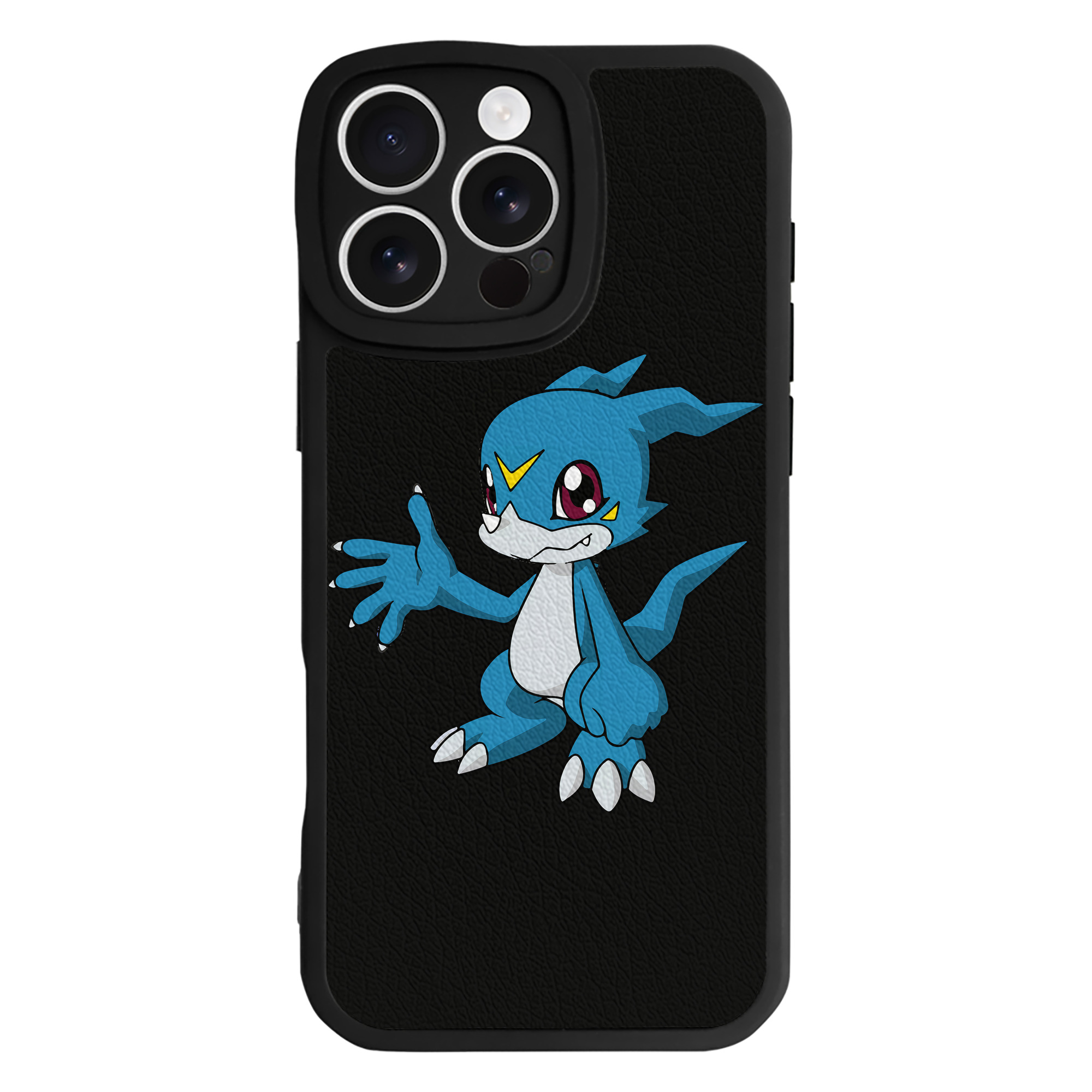 （画像用） Digimon デジタルモンスター/デジモン 【iPhone 16シリーズ対応】シリコンスマホケース（レザー調） 材質：シリコン
